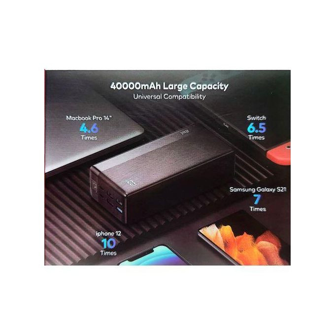 Brand New itel 40000mAh 22.5W Fast Charging Type-C Output Powerbank+ FREE CABLE