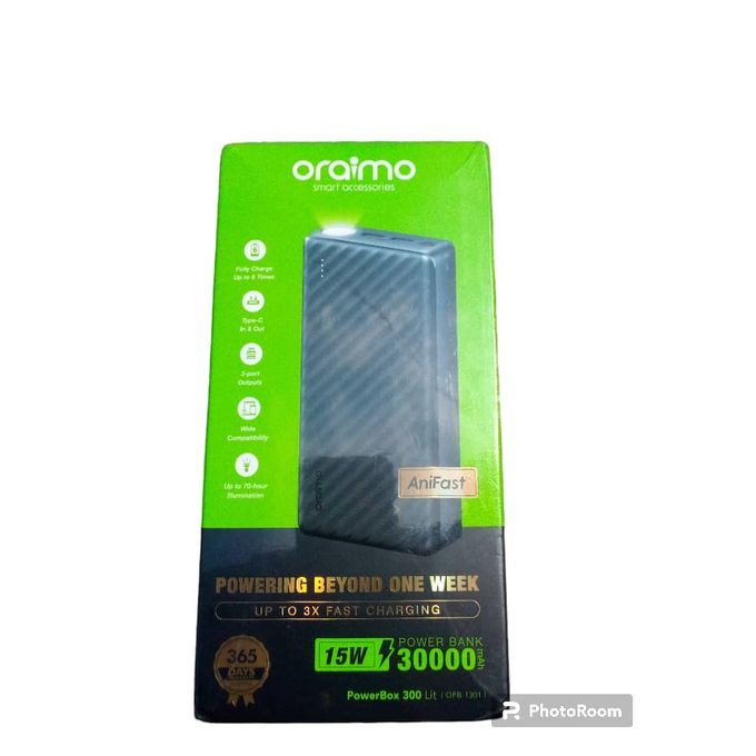 Brand New Oraimo 30000mah Superior Quality Two Way Ultra Fast Charging Power Bank