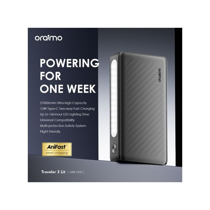 oraimo power bank 27000mah
