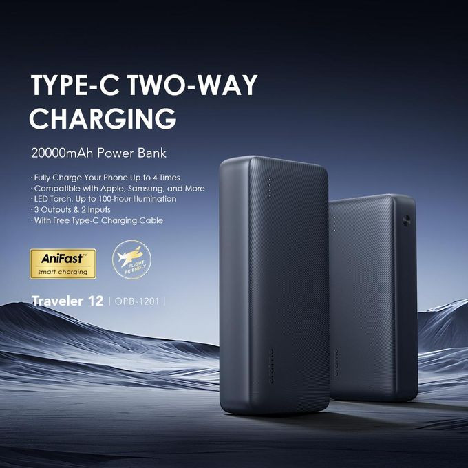 Oraimo Traveler 12 20000mAh 12W Pøwer Bank