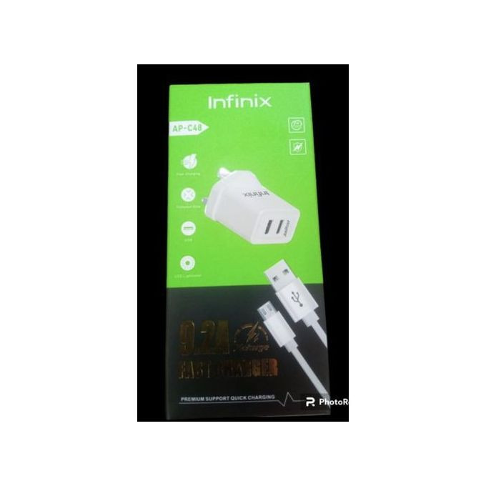 Brand New Infinix Dual USB Fast Adaptive Charger For Android Phones